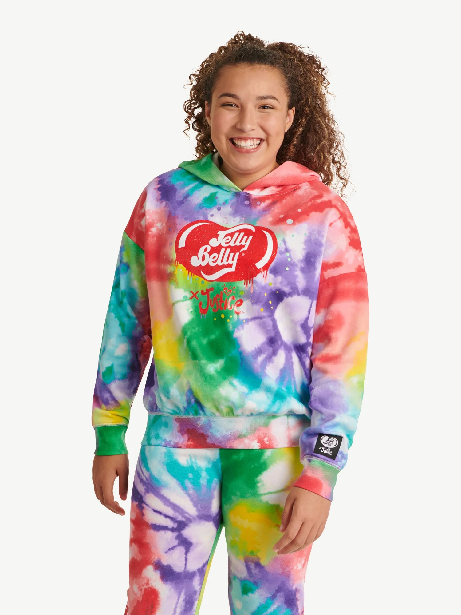 Justice x Jelly Belly Girls Sweet Fleece Hoodie, Sizes XS-XLP | Walmart (US)