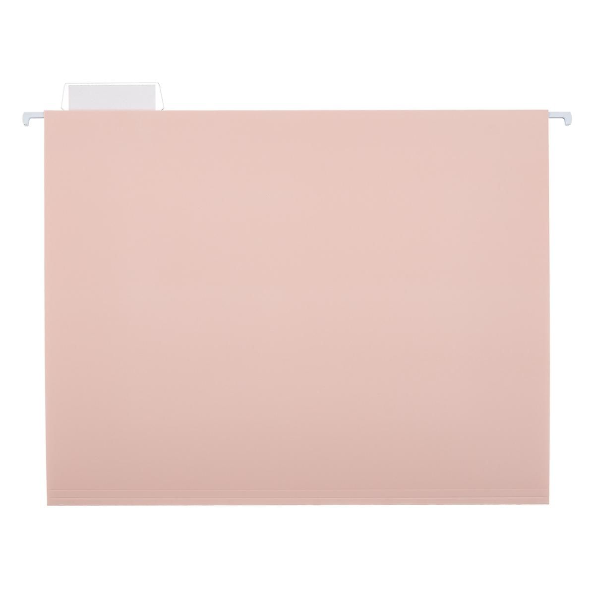 Blush Letter-Size Hanging File Folders | The Container Store