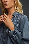 Pilcro Pintuck Peasant Blouse | Anthropologie (US)