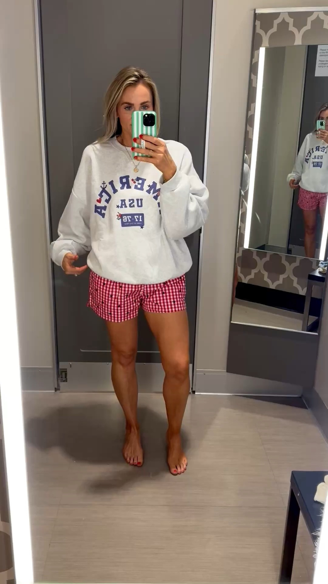 Target boxers and sweatshirt🇺🇸
5’7”/140 
Medium shorts and Large sweatshirt

#LTKootd #LTKmomlife #LTKSeasonal