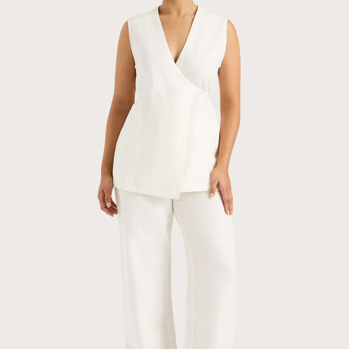 Lulea Pant White - Final Sale | Faithfull (AU)
