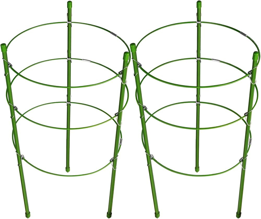 Tomato Cage, 2PCS Tomato Cages for Garden, LEOBRO Plant Trellis for Tomato Cucumber, Peony Cages ... | Amazon (US)