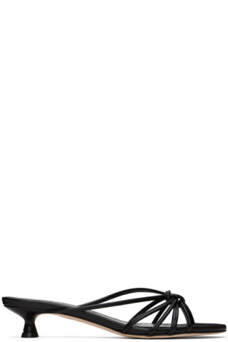 Black Milla Heeled Sandals | SSENSE