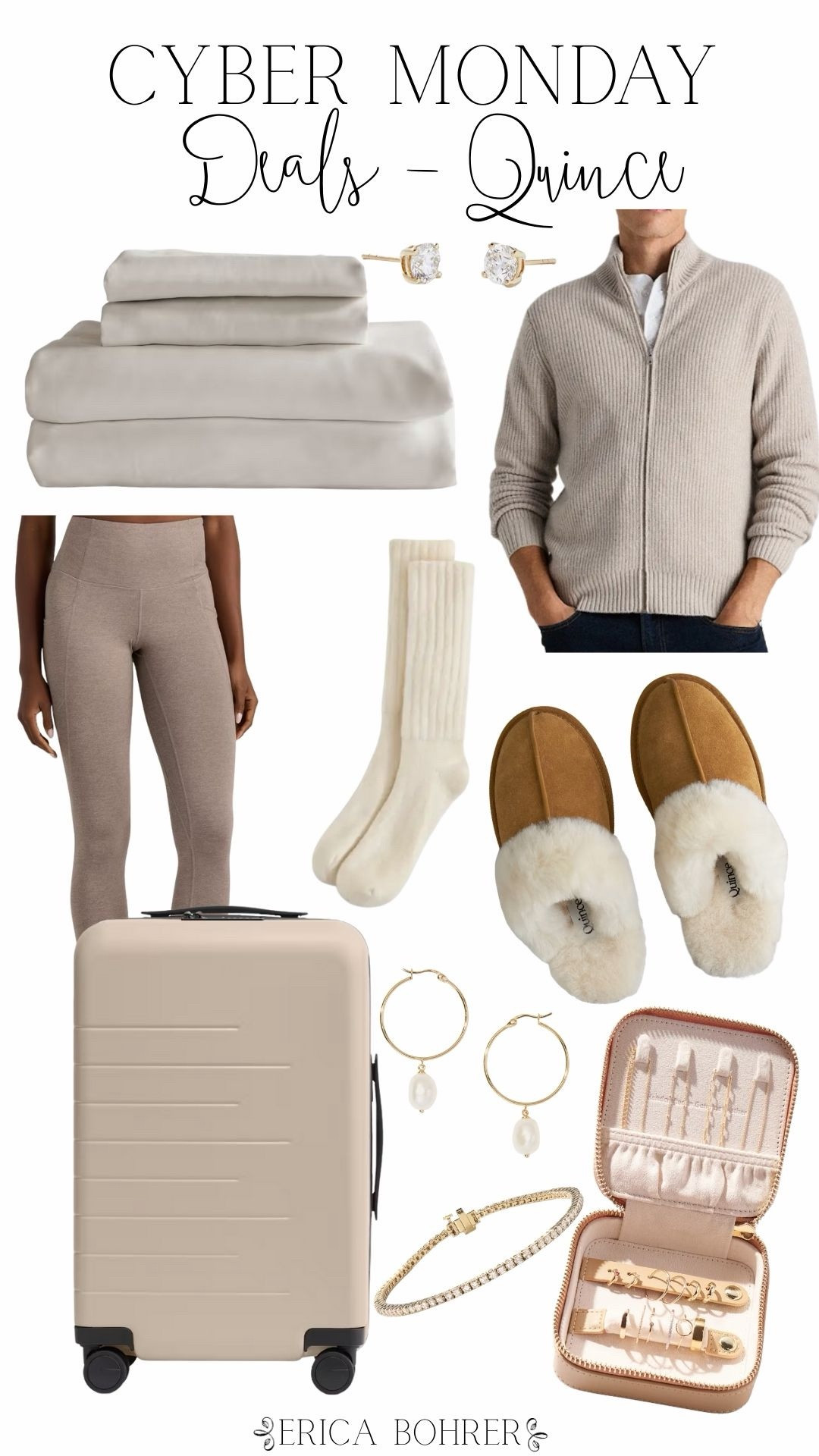 Quince Cyber Monday Deals!  Try this brand if you have not already.  This brand is so easy to return with free shipping and returns via USPO. 