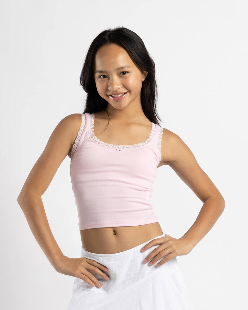 Girls' Ivy Lace Tank Top | City Beach (US)