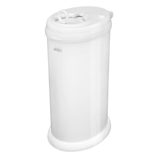 Ubbi Steel Diaper Pail, Odor Locking, No Special Bags Required, White | Walmart (US)