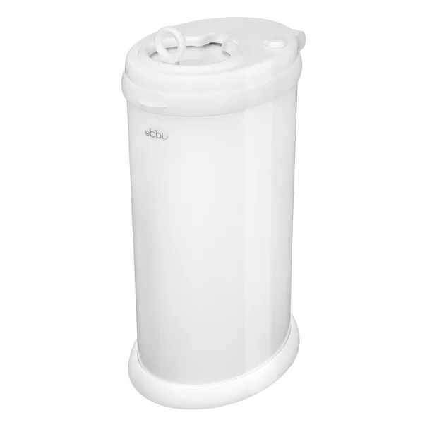 Ubbi Steel Diaper Pail, Odor Locking, No Special Bags Required, White | Walmart (US)