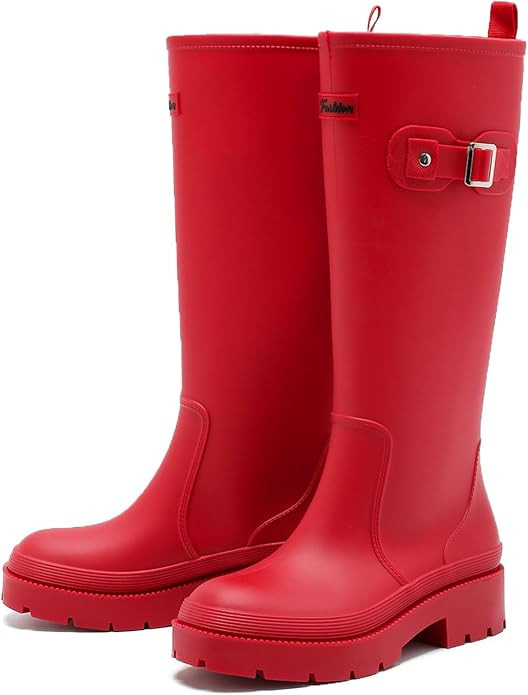 Rain Boots for Women, Anti-Slip Rubber Boots Waterproof Garden Muck Boots Durable Slip Resistant,... | Amazon (US)