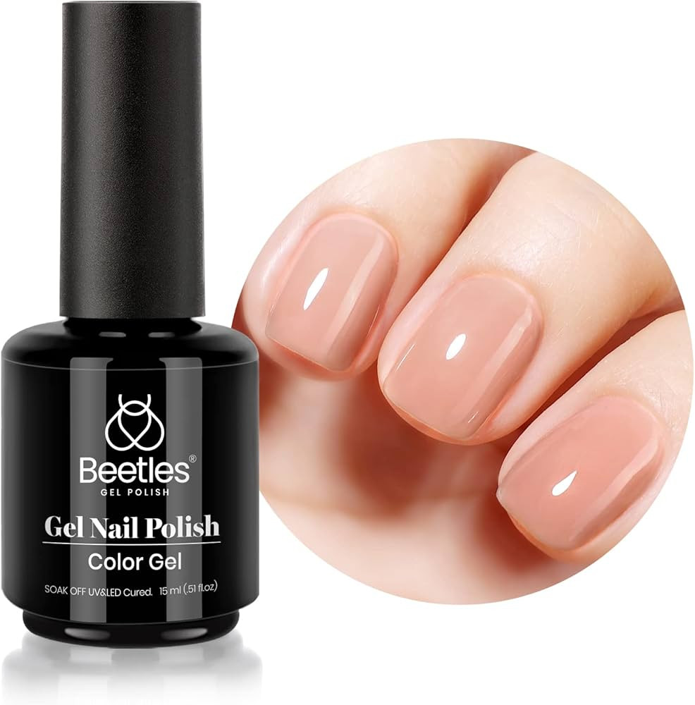 Beetles Nude Gel Nail Polish 15ml Neutral Brown Color Natural Set Mocha Mousse Cake Translucent S... | Amazon (US)