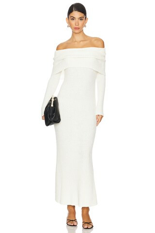 Lovers and Friends Sade Maxi Knit Dress in Ivory from Revolve.com | Revolve Clothing (Global)