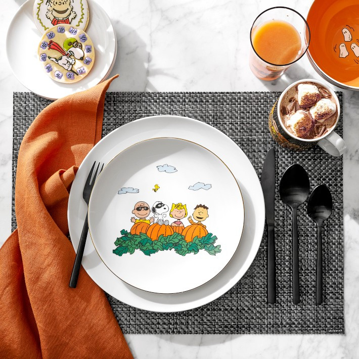 PEANUTS™ x Williams Sonoma The Great Pumpkin 12-Piece Dinnerware Set | Williams-Sonoma