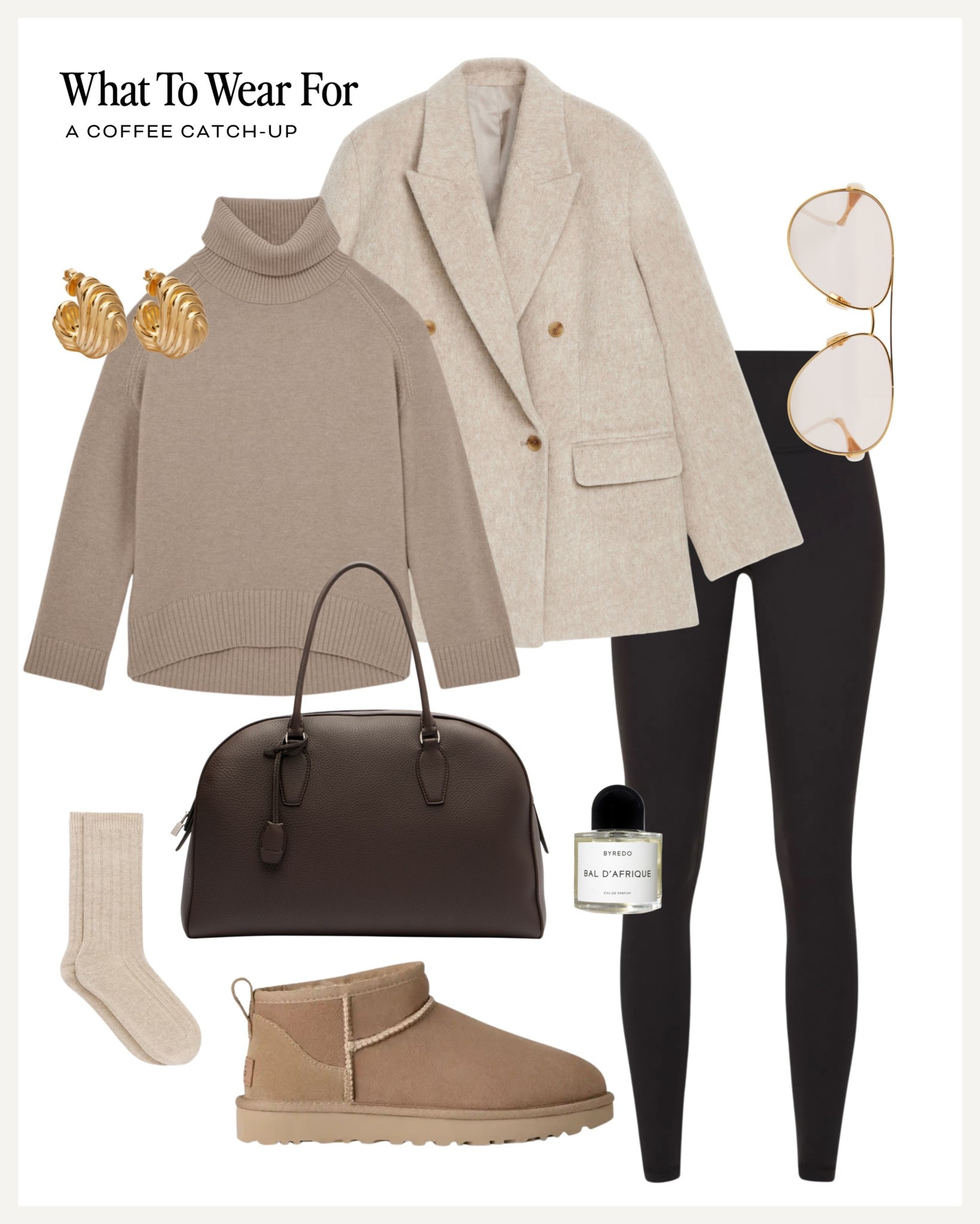 A coffee catch-up

Black leggings / beige knit / wool blazer / mini uggs / brown tote bag / neutral outfit / winter style 

#LTKstyletip #LTKwinter #LTKuk