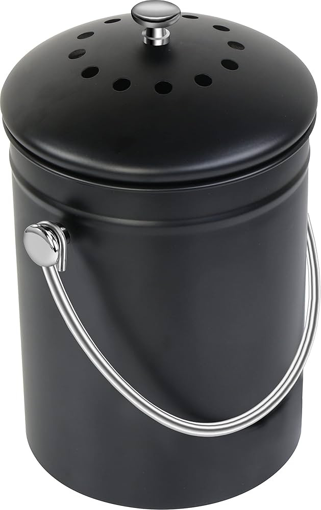 Utopia Kitchen Compost Bin for Kitchen Countertop, 1.3 Gallon Compost Bucket for Kitchen with Lid... | Amazon (US)