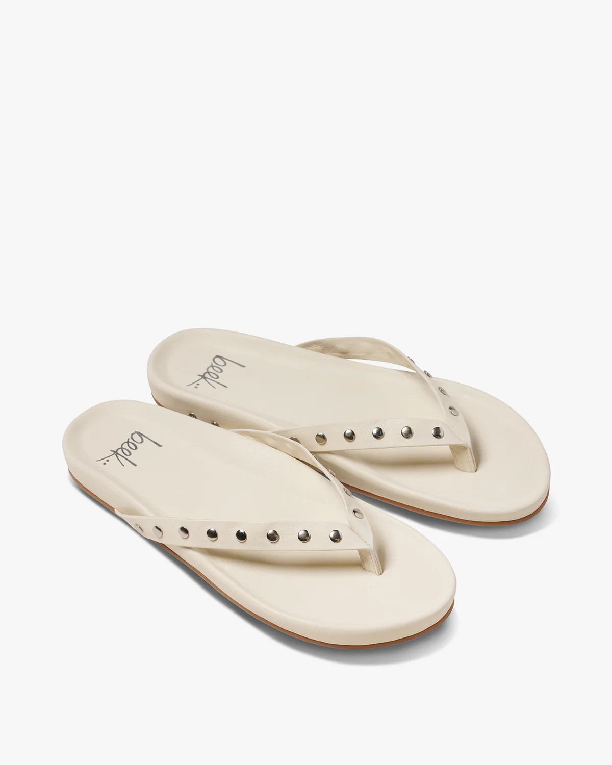 Tringa Leather Thong Sandal - Vanilla | beek | beek