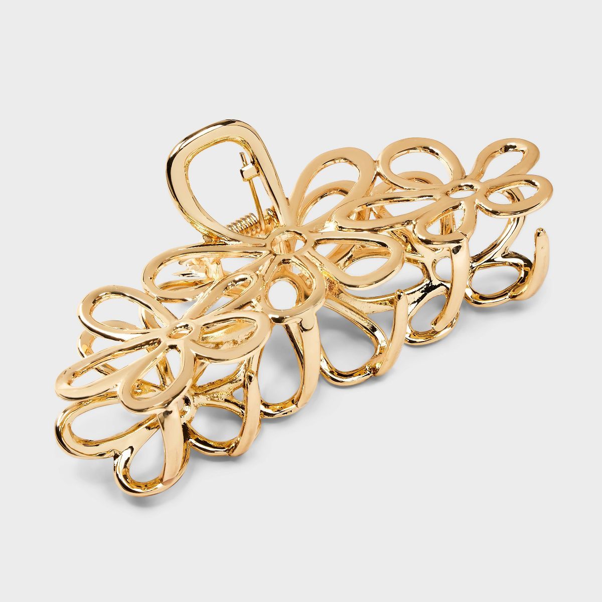 Flower Hair Claw Clip - Universal Thread™ Gold | Target