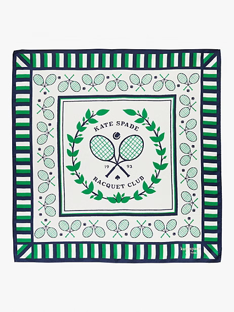 kate spade racquet club silk bandana | Kate Spade (US)
