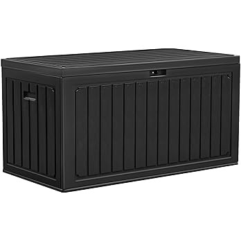 YITAHOME 90 Gallon Large Deck Box, Double-Wall Resin Outdoor Storage Boxes, Deck Storage for Pati... | Amazon (US)