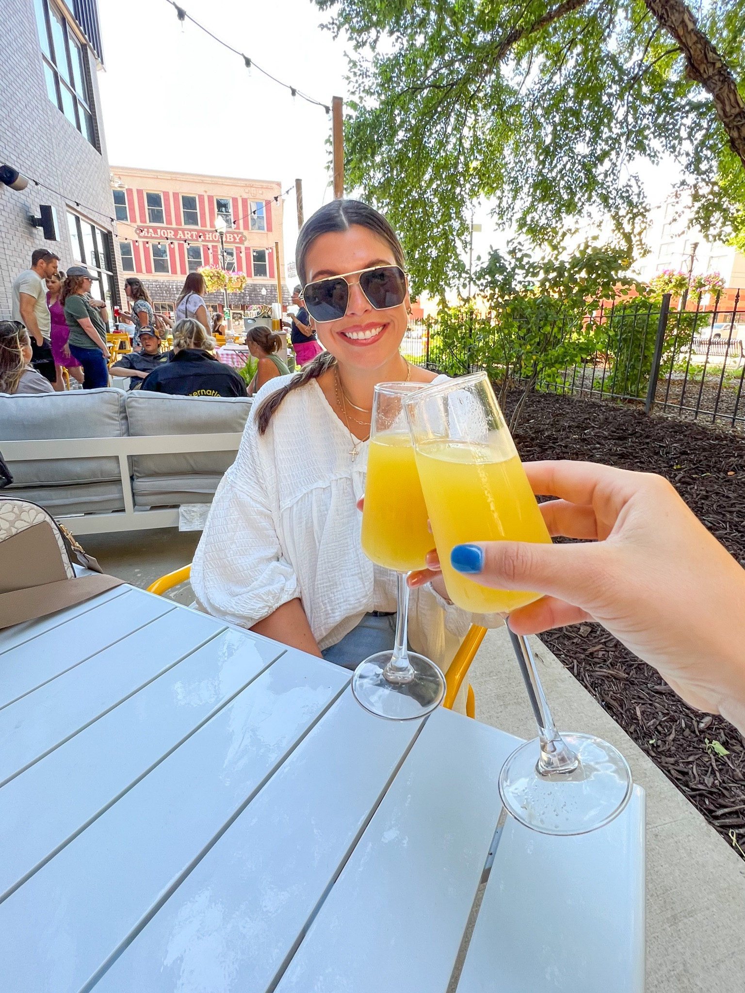 mimosas? say less! 🍾🥂

this top was perfect for walking around the farmers market, having brunch with my besties & exploring the downtown area yesterday morning. this outfit can be transitioned from daytime to night time easily as well ✨ 

linked similar white flowy blouses as my top is out of stock ** 

#LTKstyletip #LTKunder50 #LTKmidsize