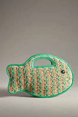 Raffia Fish Top-Handle Bag | Anthropologie (US)