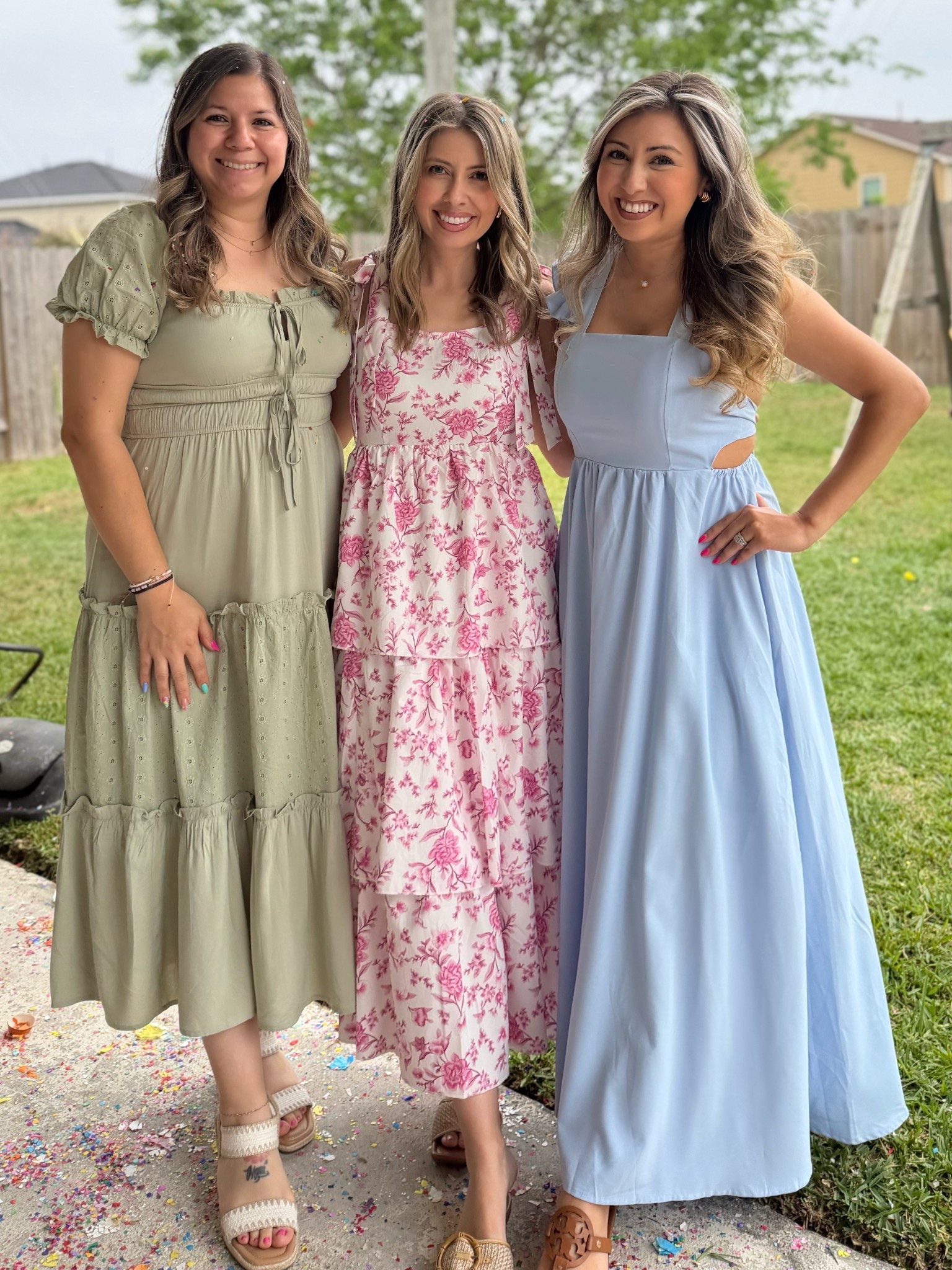 This Pink floral dress from Amazon fits so good! It’s tiered and light weight so fun for a wedding or Spring/Summer event! Loved the bow ties! 

#LTKmomlife #LTKootd #LTKPetite