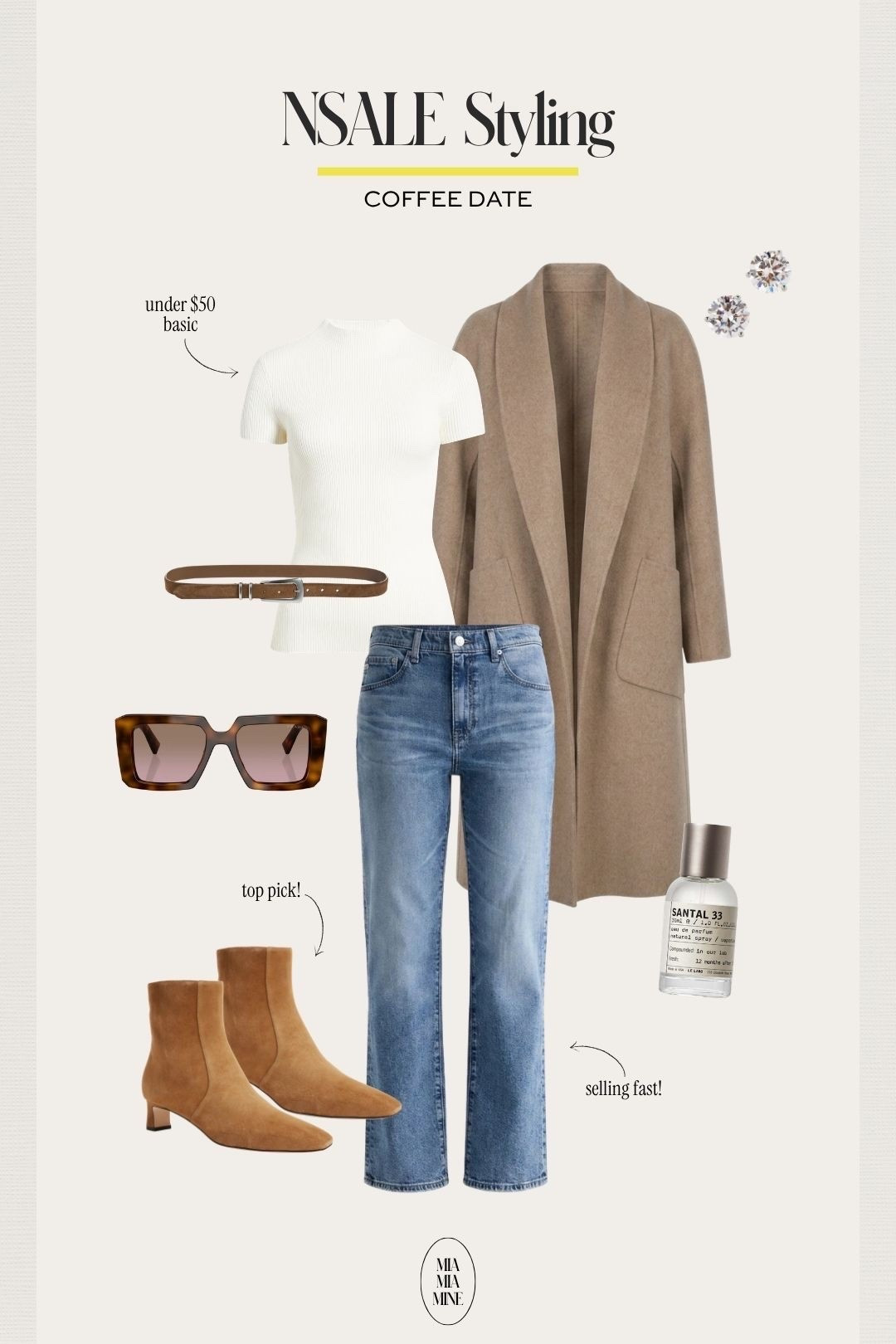 Nordstrom anniversary sale pieces I’m loving 
Ag straight leg jeans selling fast #NSALE
Nordstrom ribbed top wearing an xs
Lamarque cardigan coat
Madewell belt
Vince suede booties

#LTKSaleAlert #LTKOver40 #LTKootd