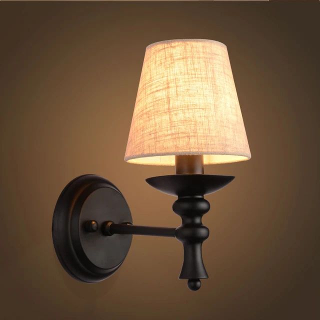 Vintage Lamp American Rural Retro Decoration Lamps And Bedroom E14 Bulb Corridor Of The Corridor ... | Ali Express BR