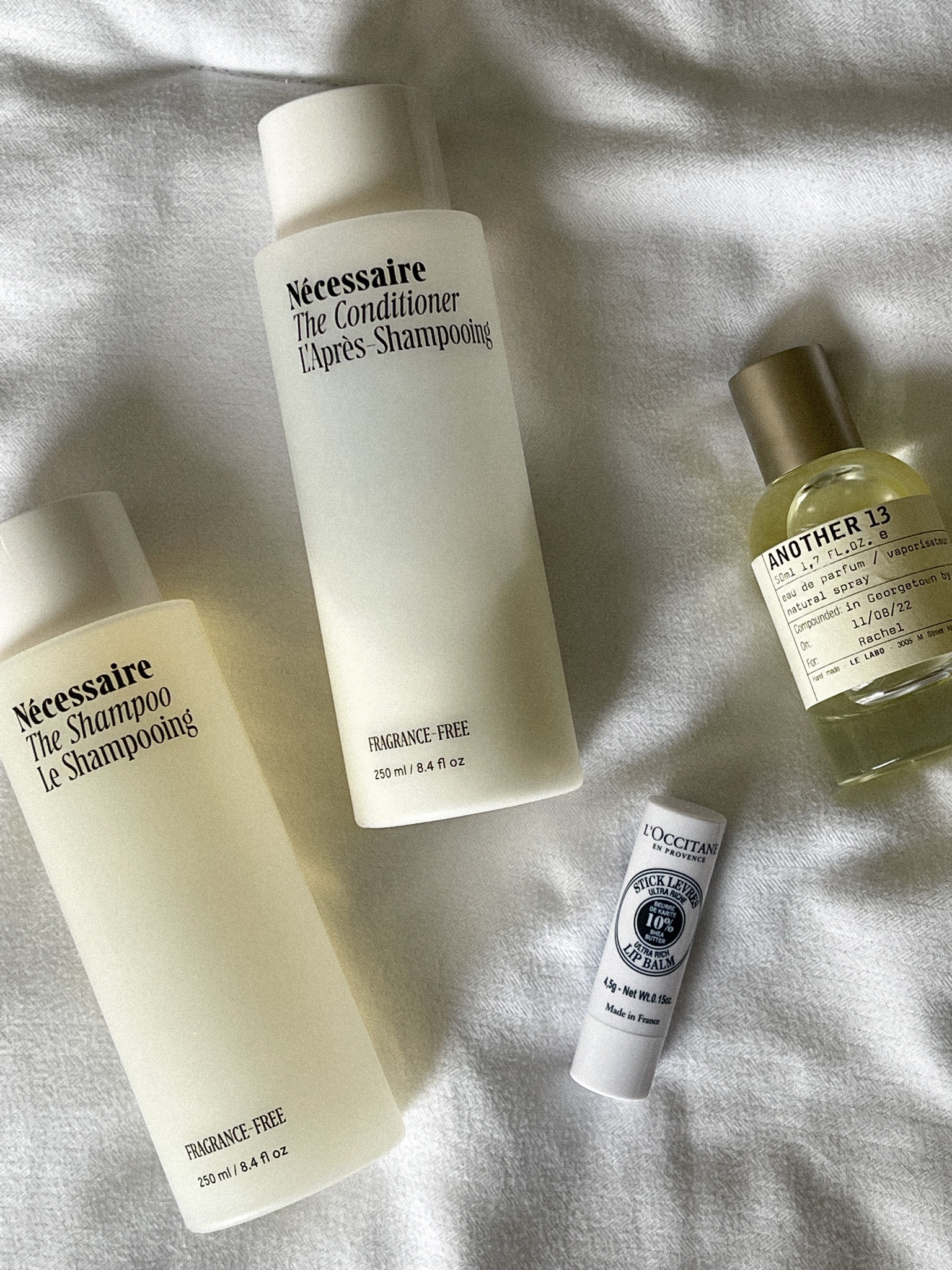 My everyday essentials 🤍🪐🪽
•
•
•
#beauty #fragrance #haircare #dailyessentials #perfume #lipbalm #lelabo #necessaire #loccitane #neutrals #neutralaesthetic

#LTKSeasonal #LTKbeauty #LTKtravel