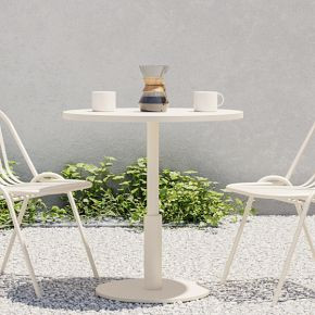 Sydney Outdoor Bistro Table (30") & Santa Cruz Stacking Dining Chair Set | West Elm (US)
