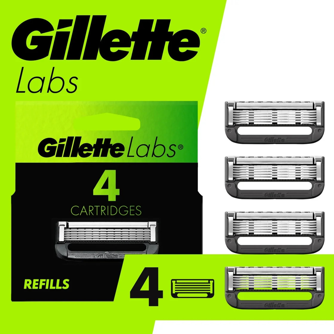GilletteLabs Razor Blade Refills, Compatible with Gillette Labs with Exfoliating Bar and Heated R... | Walmart (US)