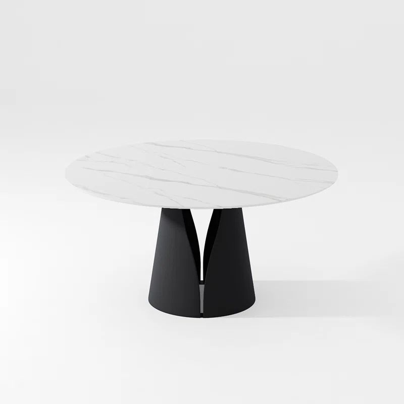 Teferi Modern Round White Dining Table | Wayfair North America