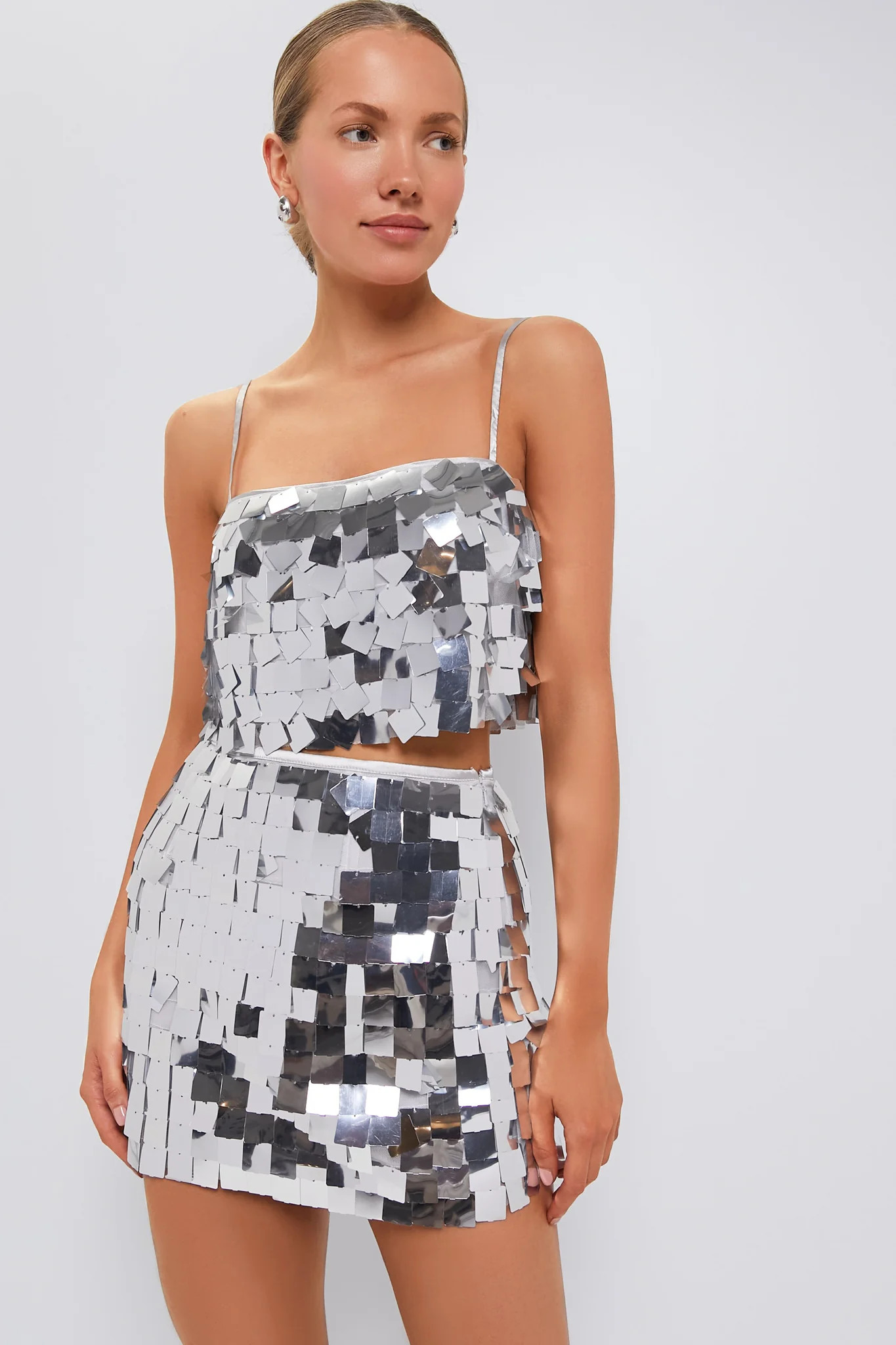 Silver Griselda Top and Mini Skirt Set | Tuckernuck (US)