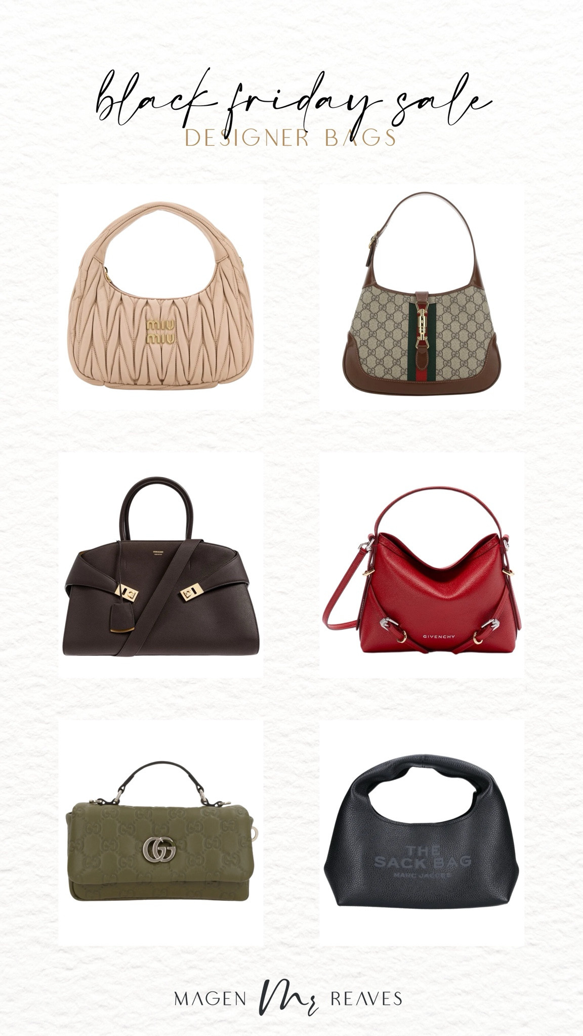 Black Friday Sale! Deals on designer bags! 

Fall bags, Winter bags, Handbags, Purse, Accessories, Trendy purses

#LTKSaleAlert #LTKCyberWeek #LTKItBag