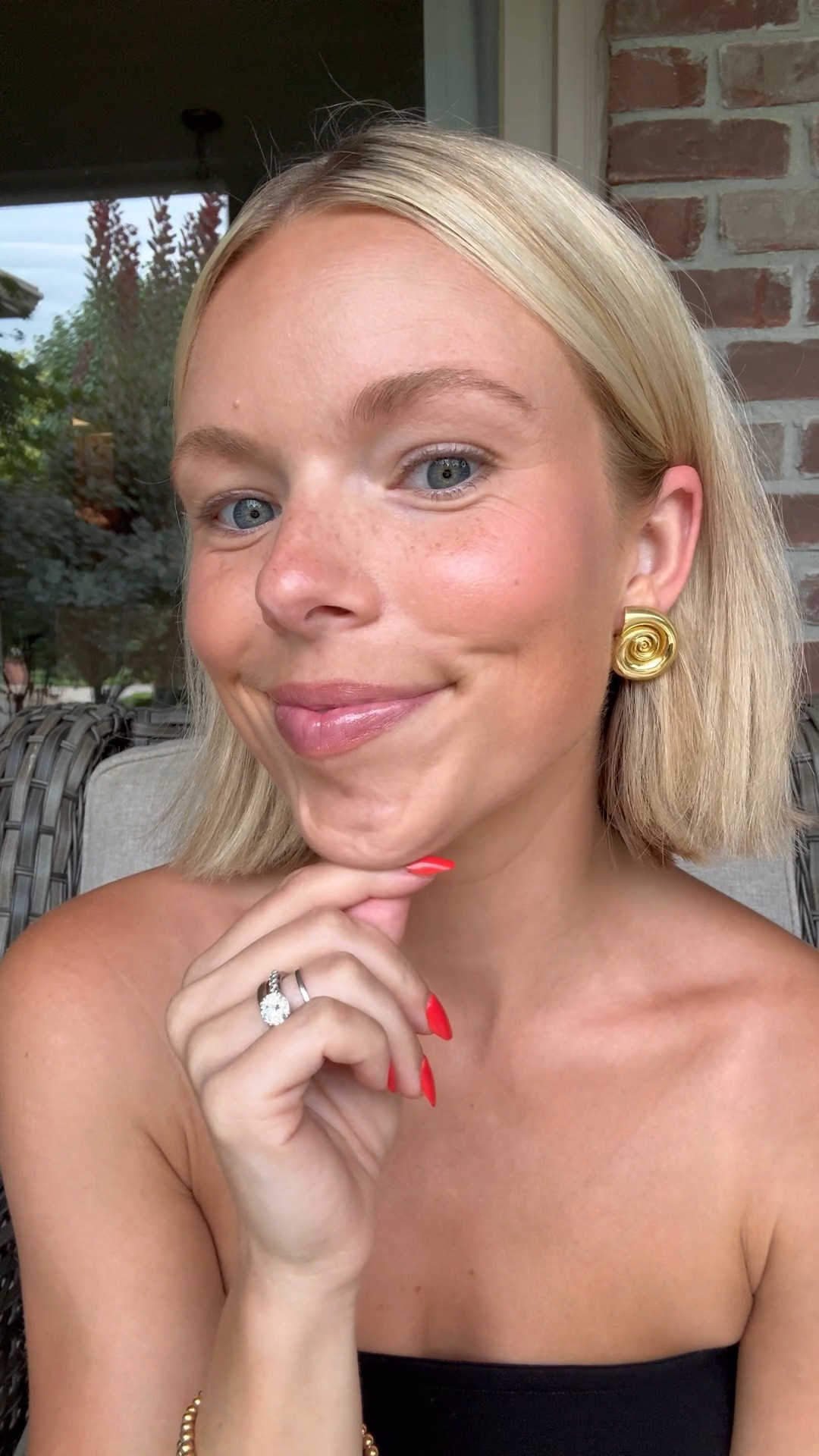 • Kosas BB burst (mixing shades 23 & 30)
• *other base fave*: Nudestix tinted sunscreen 
• MCo Beauty brow lamination 
• Armani Beauty Bronzing Powder (100) 
• Dibs Desert Island Duo shade 3
• MAC lip liner in shade Whirl 
• Tatcha Lip Mask 
• Salty Face faux freckles

#LTKBeauty