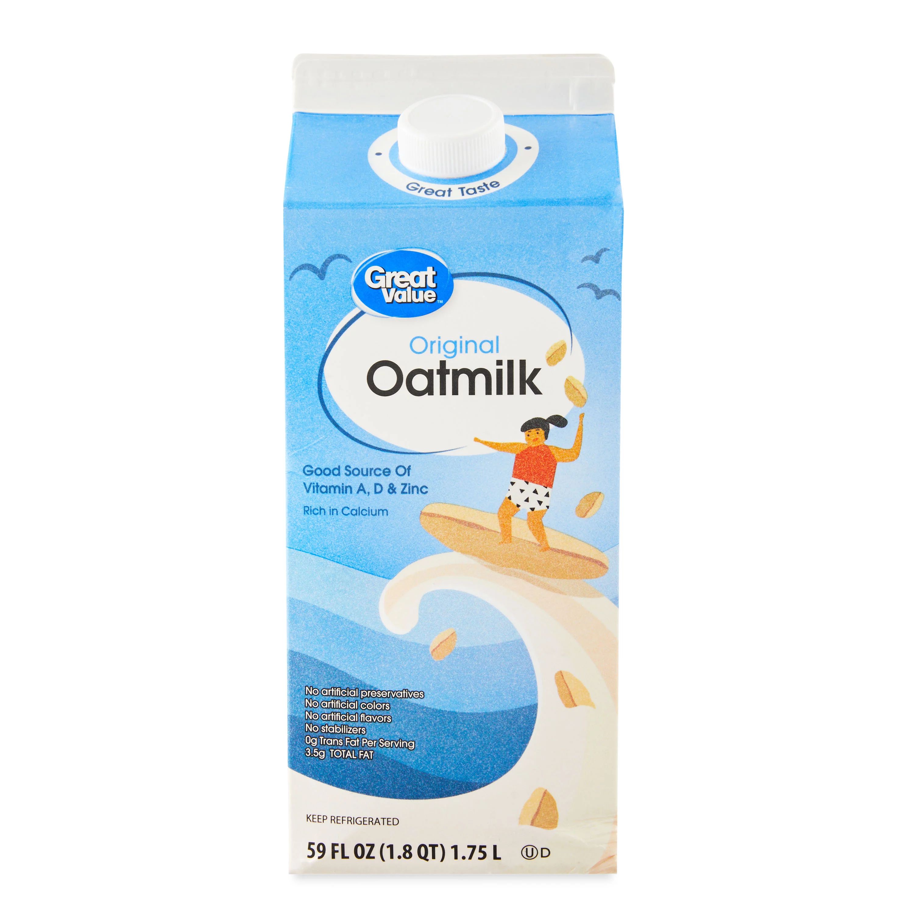 Great Value Original Oatmilk, 59 fl oz | Walmart (US)
