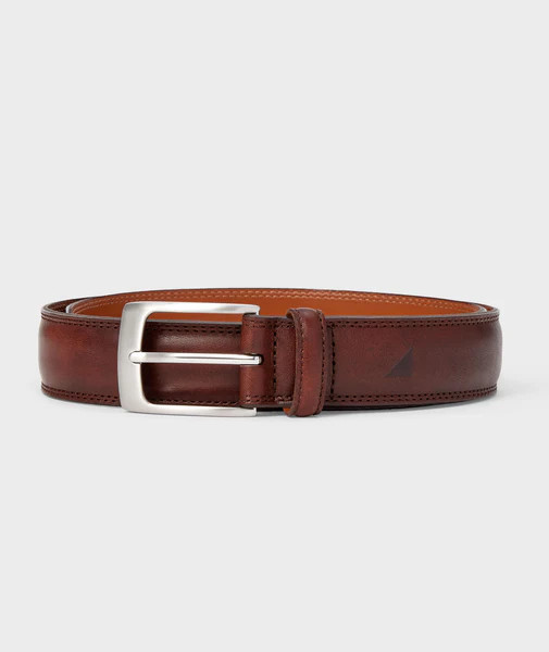Double Stitch Leather Belt | UNTUCKit (US)