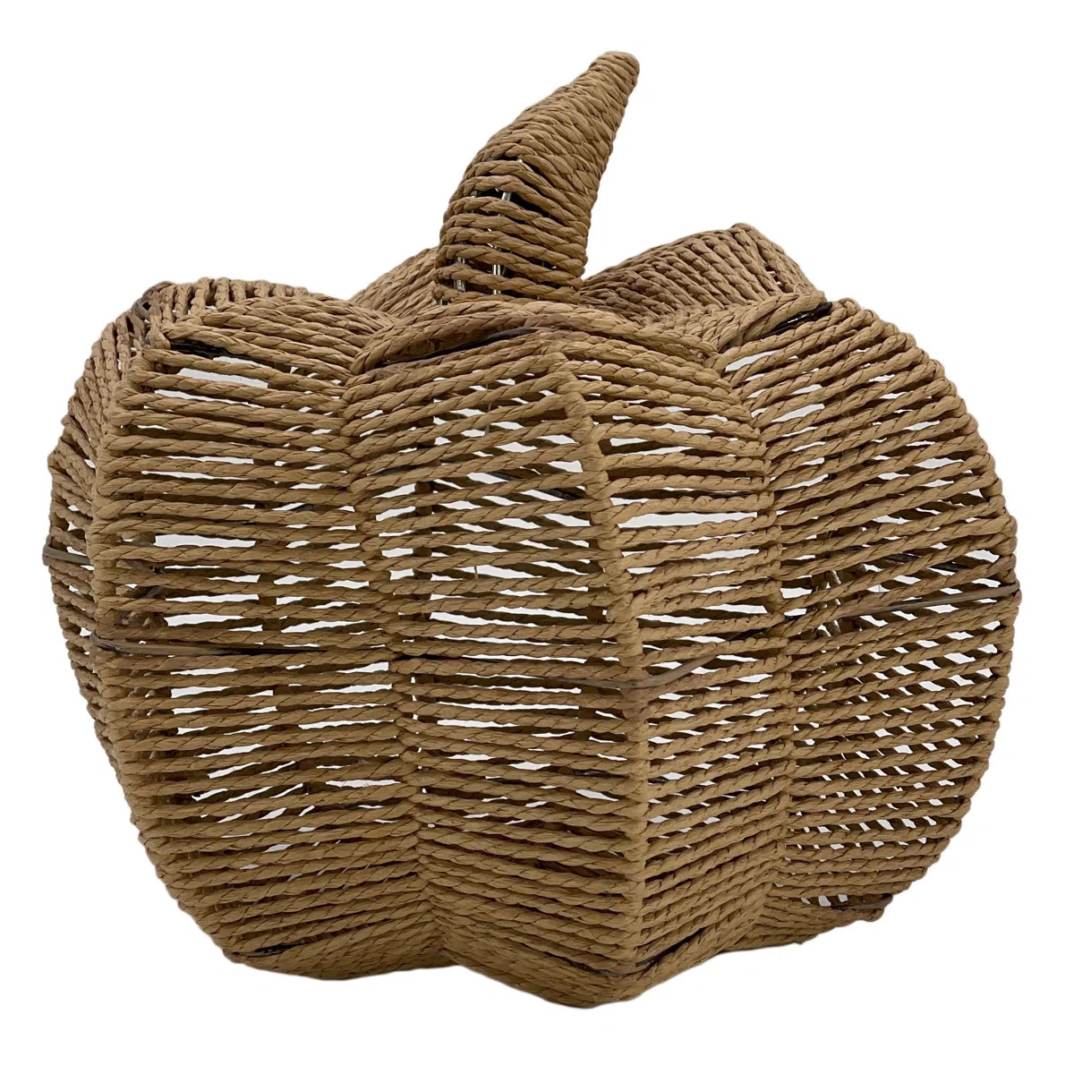 The Holiday Aisle® Woven Paper Rope Brown Pumpkin Home Decor 10.6" | Wayfair | Wayfair North America