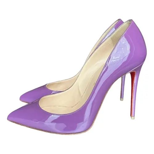 Patent leather heels Christian Louboutin Purple size 36.5 EU in Patent leather - 40783399 | Vestiaire Collective (Global)