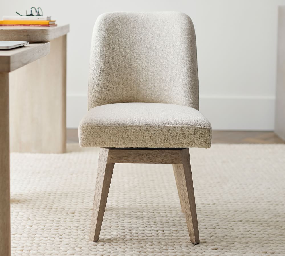 Layton Upholstered Desk Chair | Pottery Barn (US)