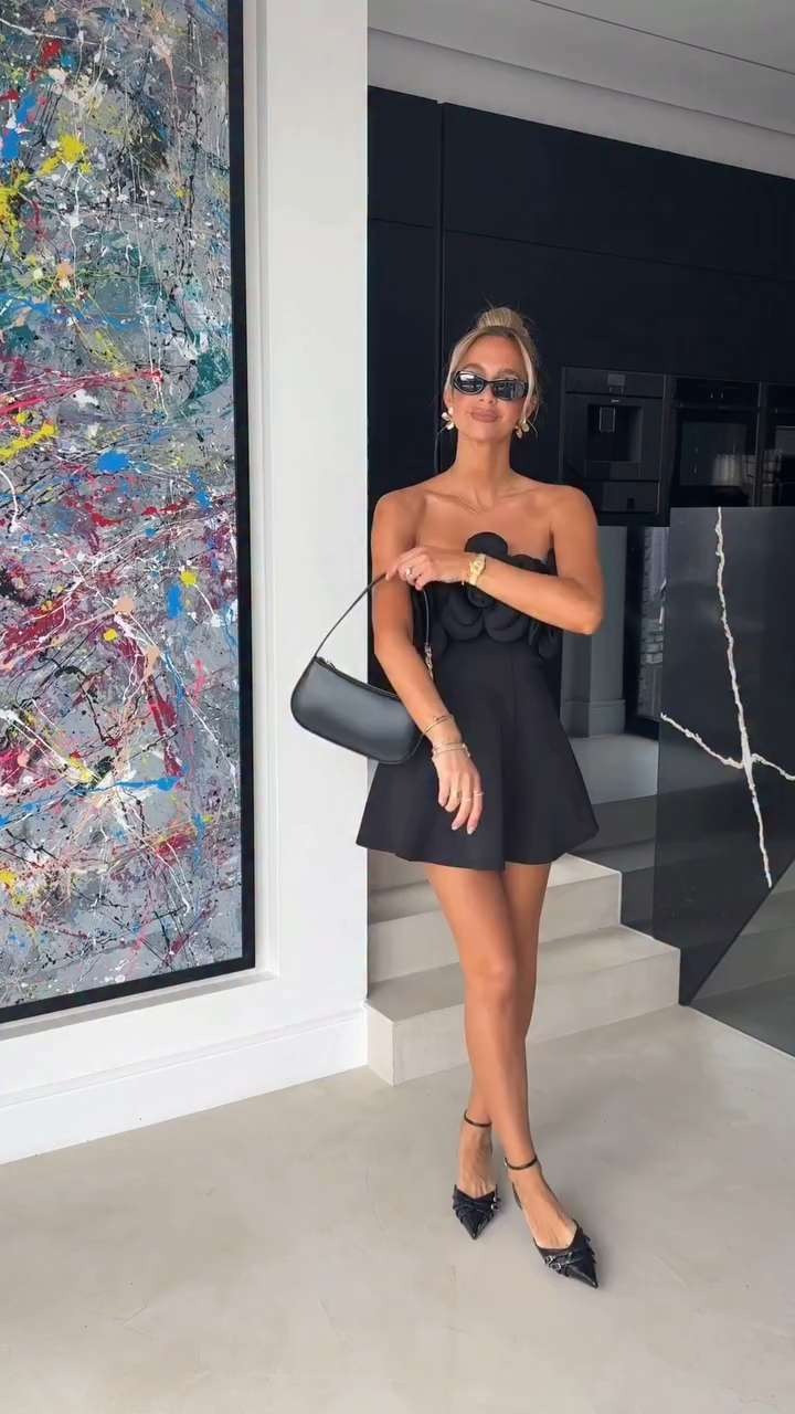 🤍 Wedding guest dress, summer, River Island, haul, bandeau mini dress, floral dress, heels, sandals, outfit ideas 

 #LTKuk #LTKsummer #LTKwedding