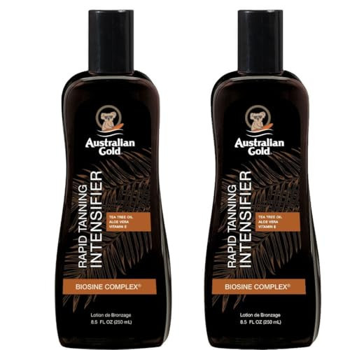 Australian Gold Rapid Tanning Intensifier Lotion, 8.5 Fl Oz, with Tea Tree Oil, Aloe Vera and Vitamin E (2 Pack) | Amazon (US)