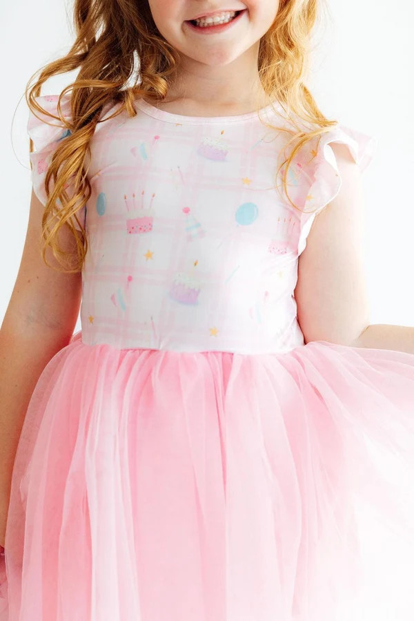 Birthday Magic Flutter Sleeve Tutu Dress | Mila & Rose