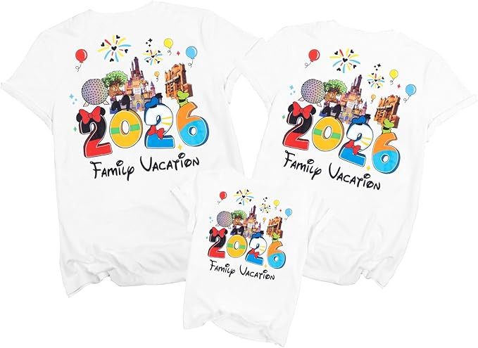 MYHALF Magical Family Shirts Matching 2026 Vacation Family Matching Outfits Mom and Mini Cute Sum... | Amazon (US)