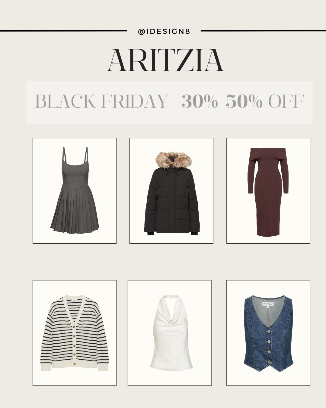 Aritzia Black Friday Sale- 30%-50% Off (Till 11/30)
--- 

 #BlackFriday #BlackFriday2024 #BlackFridaySale #Aritzia #LTKCyberWeek #LTKSeasonal #LTKSaleAlert