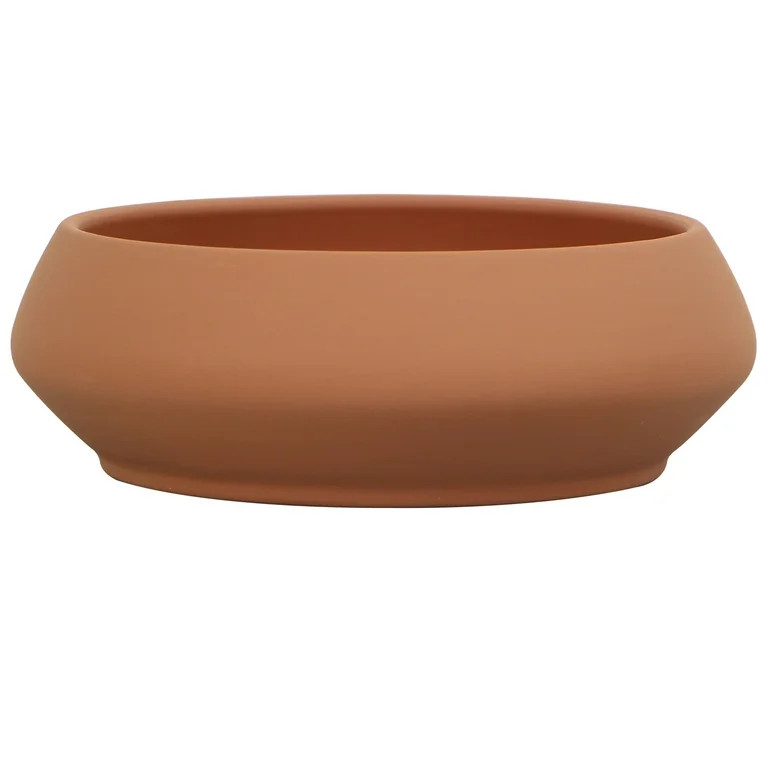 Mainstays Rowan 8" Round Medium Terracotta Clay Plant Saucer | Walmart (US)