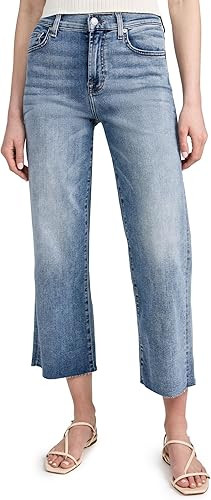 7 For All Mankind Women's Cropped Alexa W/Raw Cut Hem | Amazon (US)