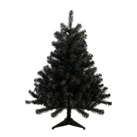 Northlight Full Colorado Spruce Artificial Halloween Tree - 4' - Black - Unlit | Walmart (US)