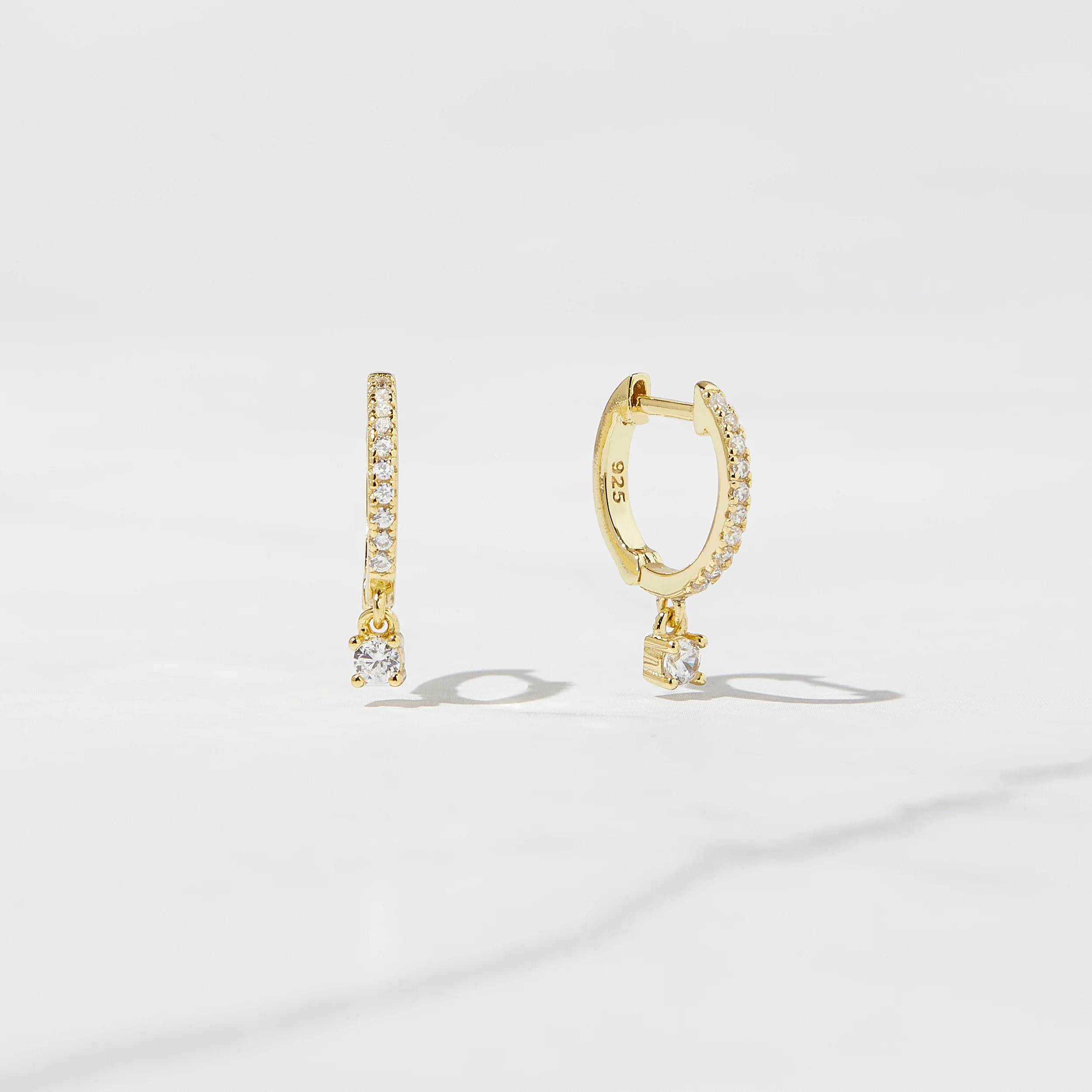 Pavé Charm Huggies | Sami Jewels