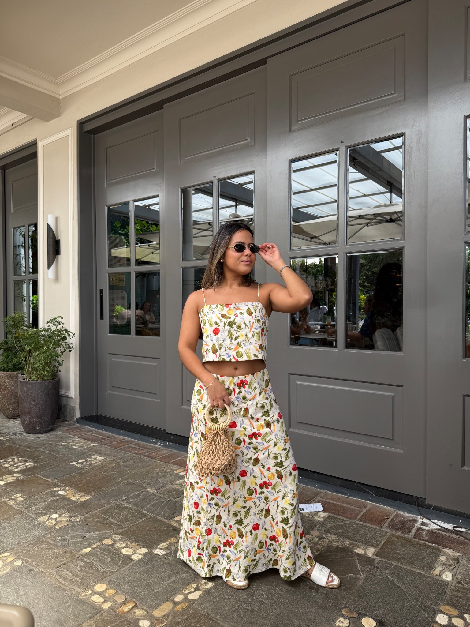 perfect Sunday ootd lb 🌸🍅🌶️🥕 #veggieprint 

#LTKPetite