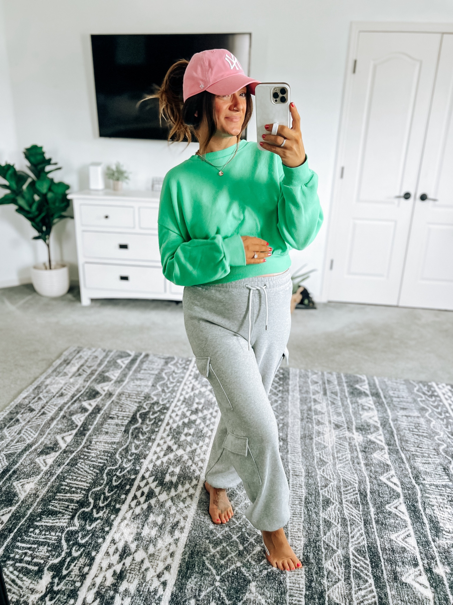 Ootd 💕 wearing 2 of the 3 necklaces linked which I love wearing dressed down, or up! 
Maternity style. Bump style. Casual style. 

#LTKbump #LTKstyletip #LTKfindsunder50