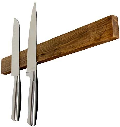 Walnut Magnetic Knife Bar | 18 Inch | Powerful Magnetic Bar in Premium Walnut Hardwood | Multipur... | Amazon (US)